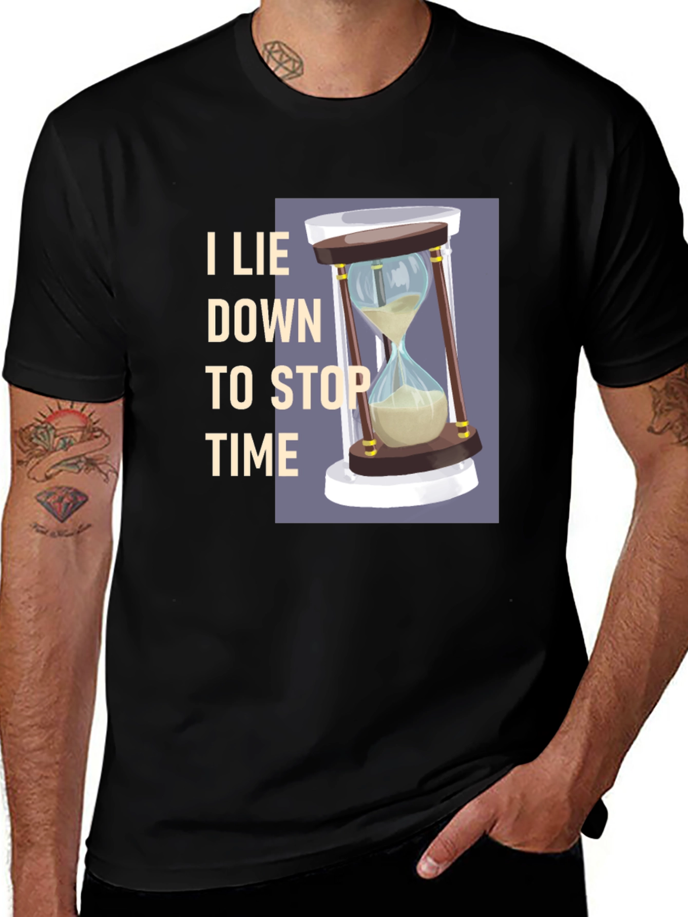I Lie Down to Stop Time Graphic Tee
