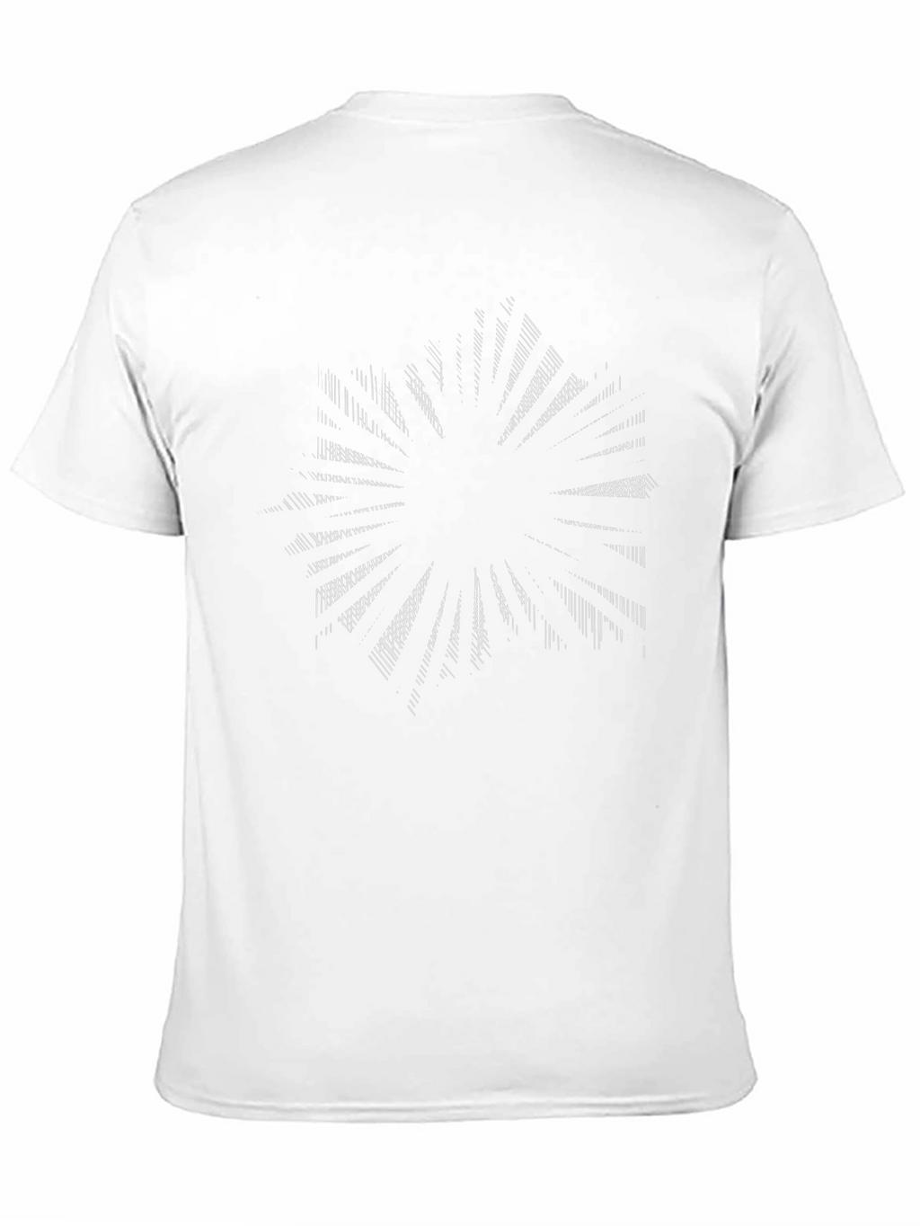 Abstract Burst Graphic Black T-Shirt