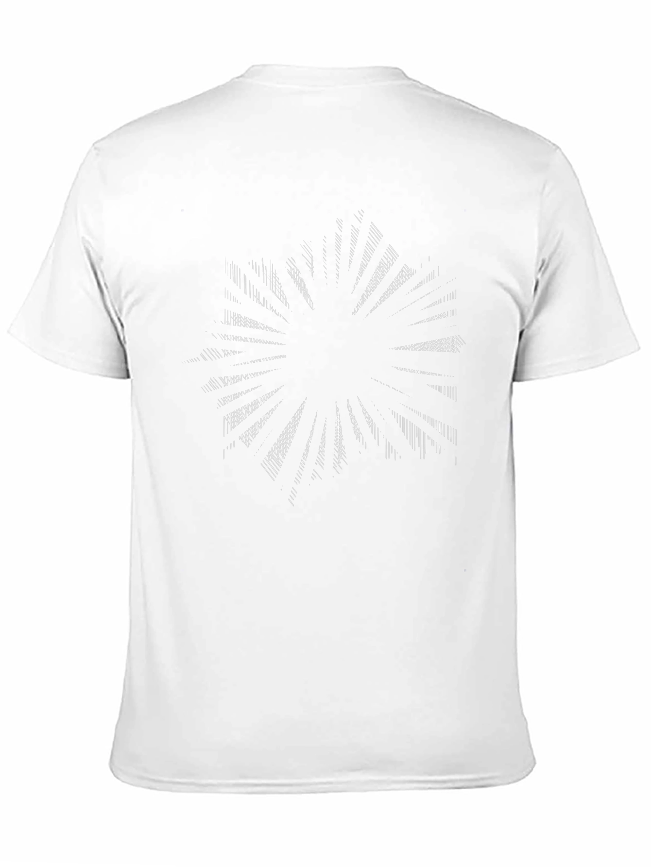Abstract Burst Graphic Black T-Shirt