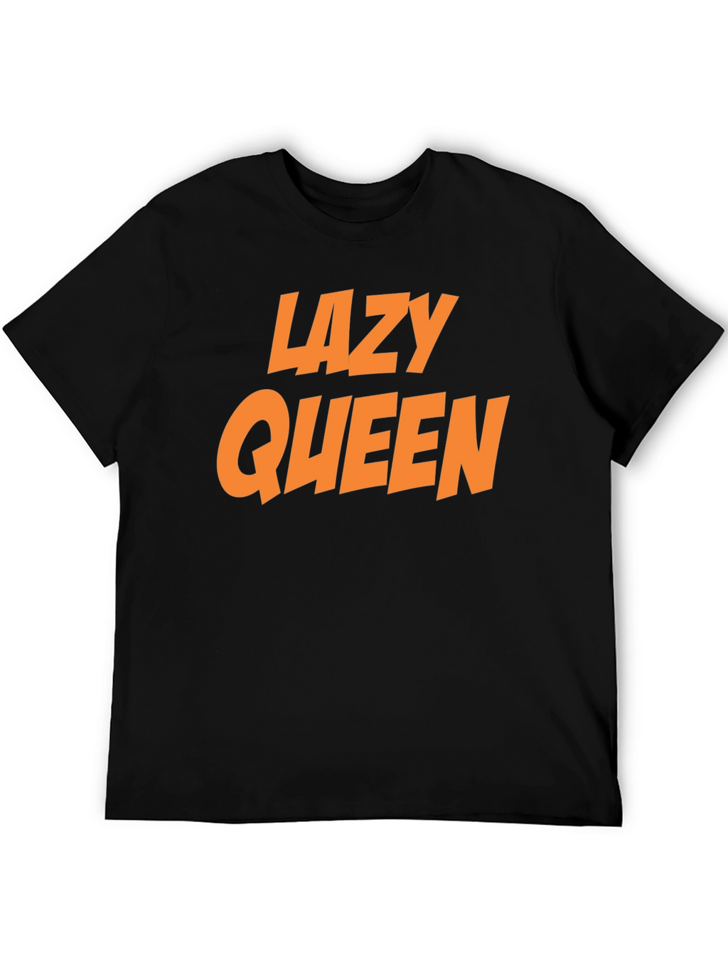 Lazy Queen Black Graphic Tee
