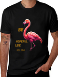 Be Hopeful Like This Flamingo Graphic Tee