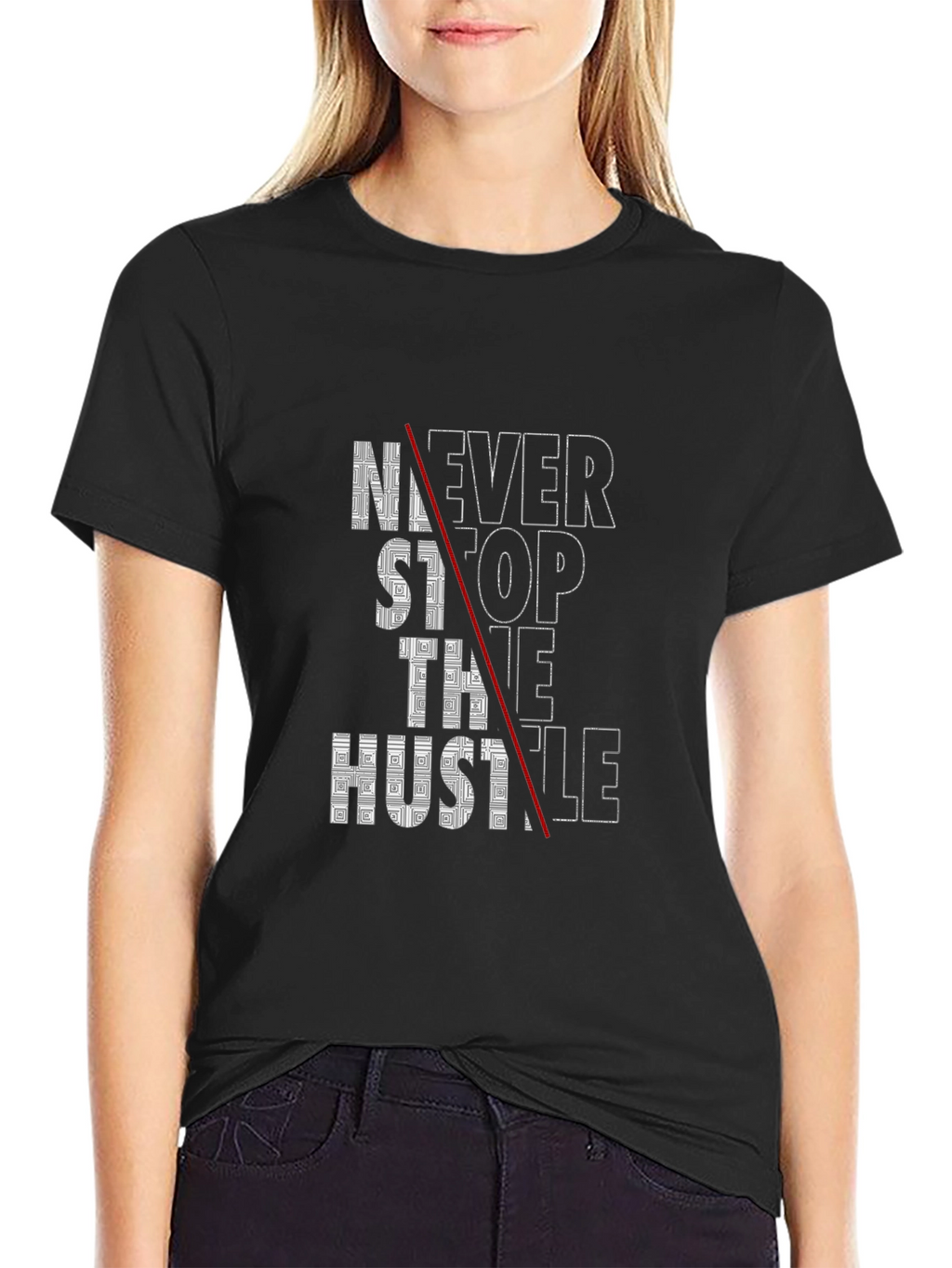 Never Stop The Hustle Graphic Tee