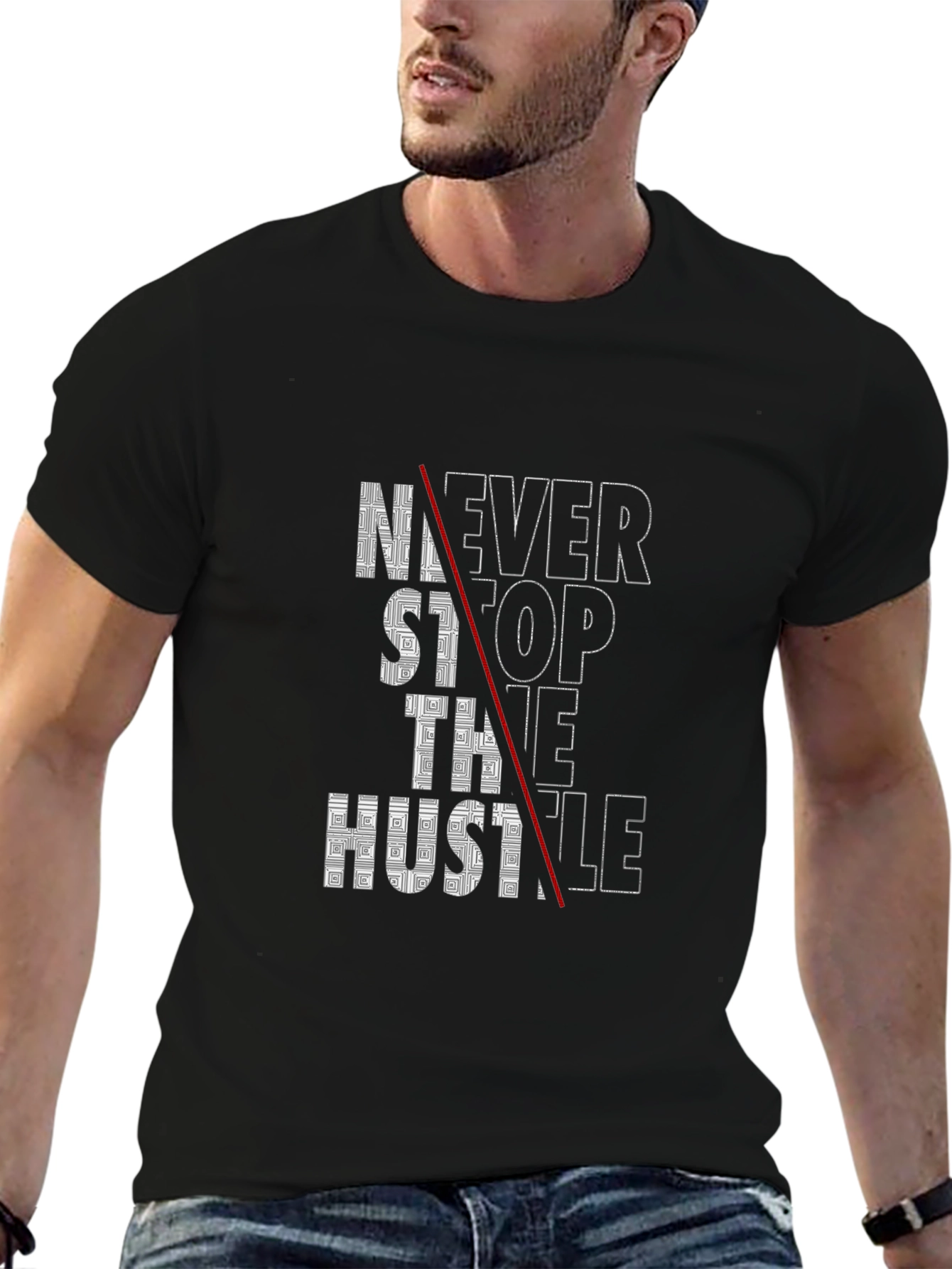 Never Stop The Hustle Graphic Tee