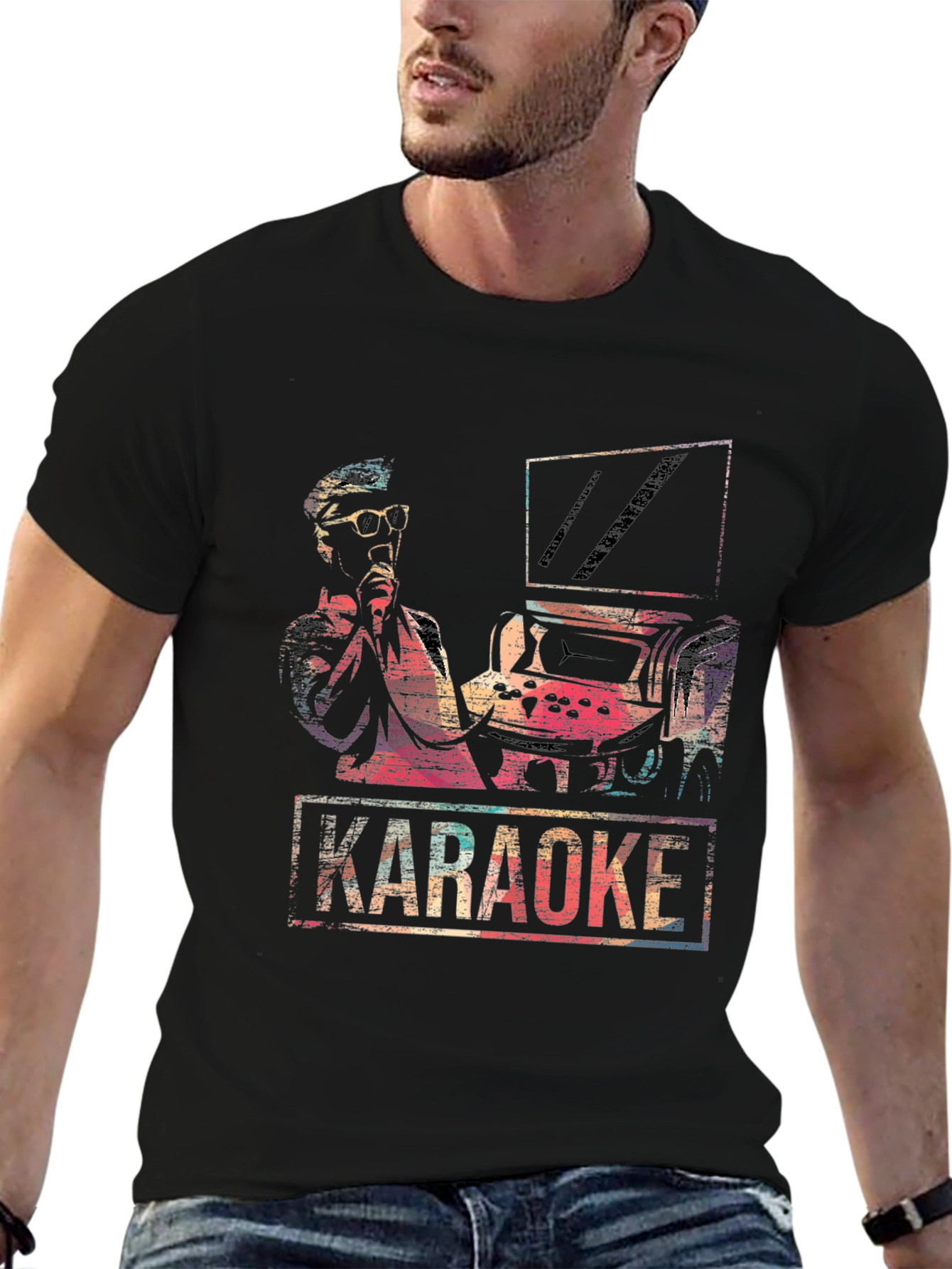 Retro Karaoke T-Shirt - Vintage Music Design