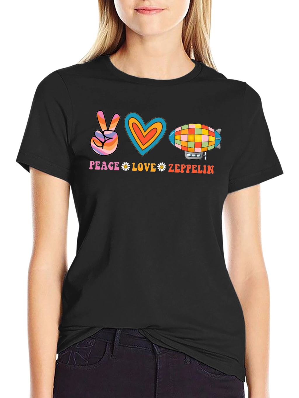 Peace Love Zeppelin Graphic Tee