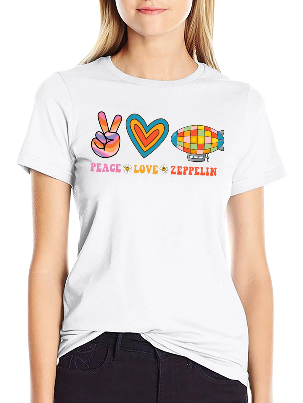 Peace Love Zeppelin Graphic Tee
