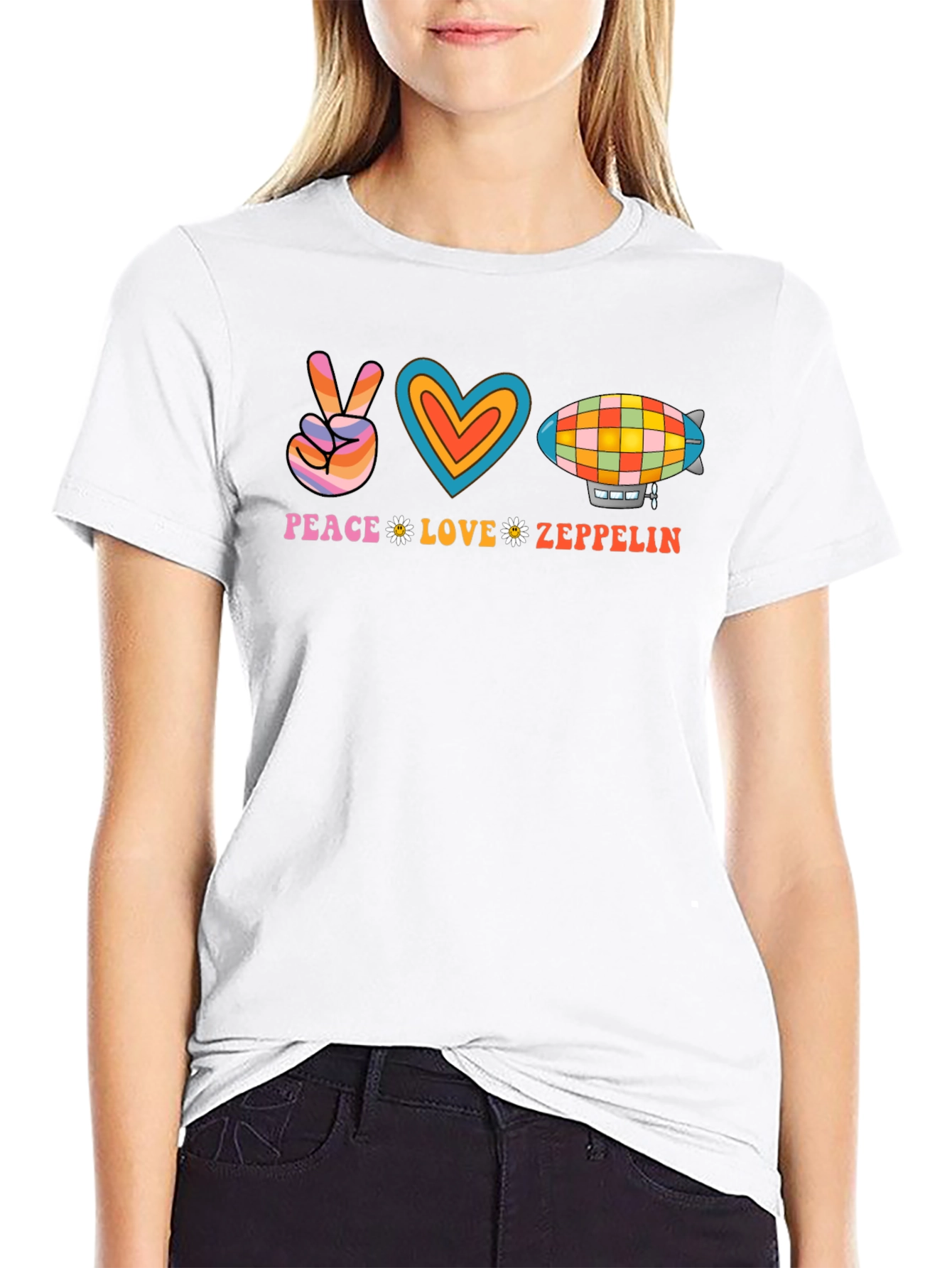 Peace Love Zeppelin Graphic Tee