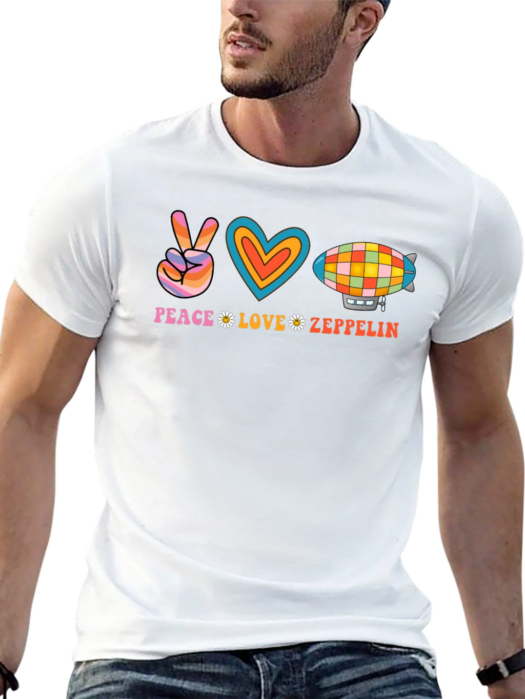 Peace Love Zeppelin Graphic Tee