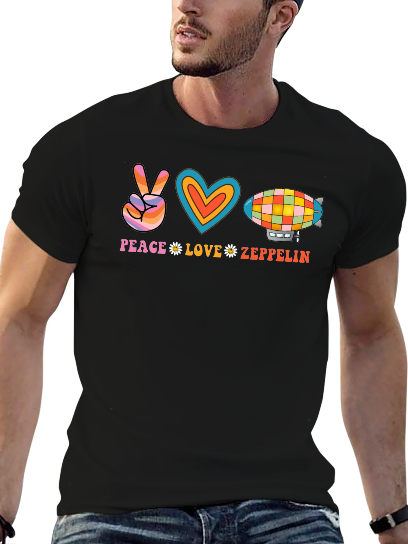 Peace Love Zeppelin Graphic Tee