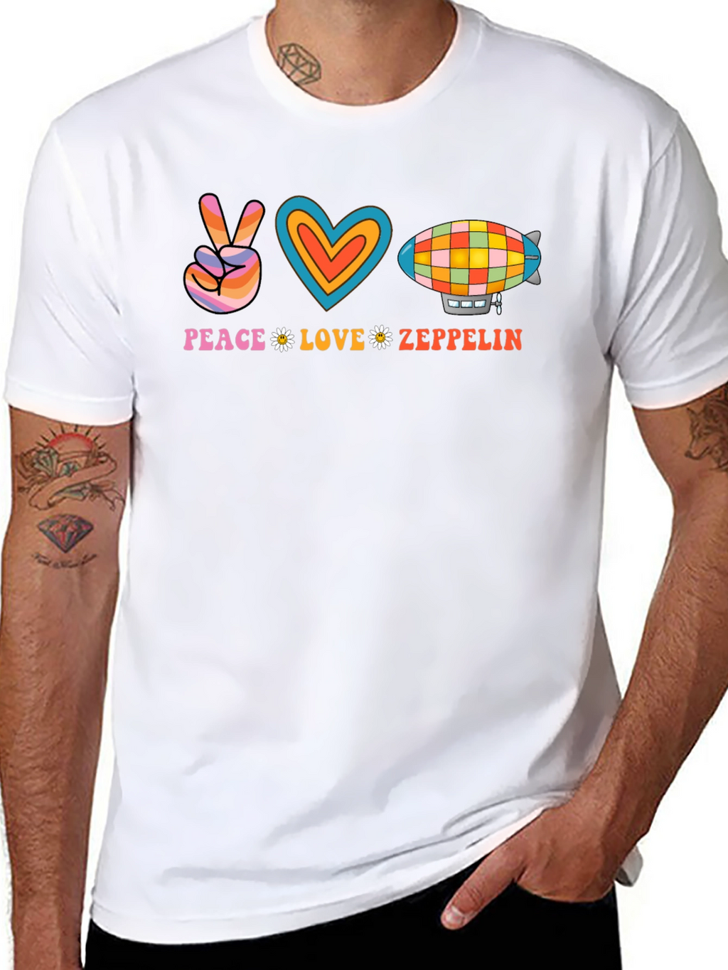 Peace Love Zeppelin Graphic Tee