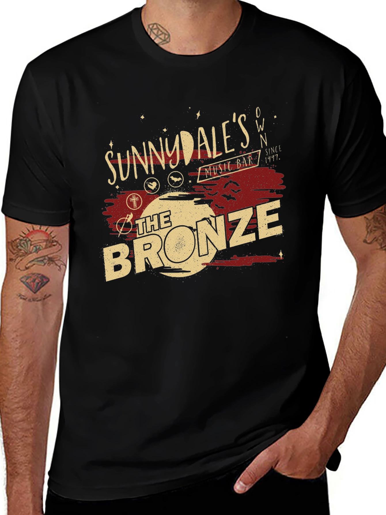 Sunnydales The Bronze Music Bar T-Shirt