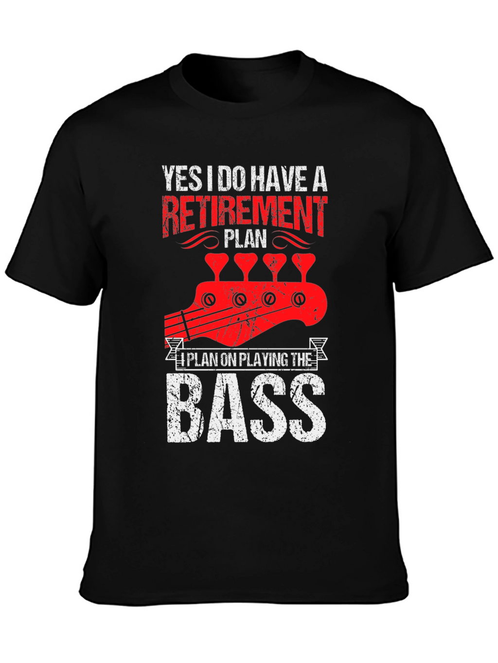 Retirement Plan Bass Guitar T-Shirt