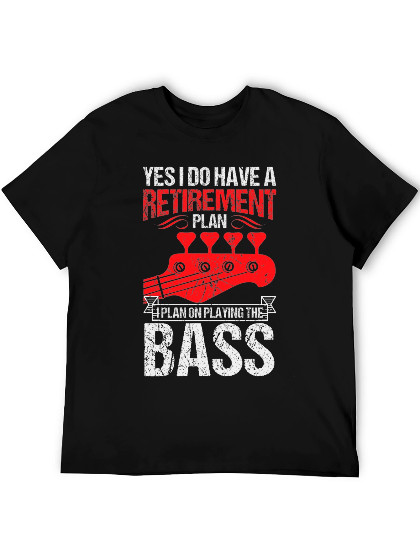 Retirement Plan Bass Guitar T-Shirt