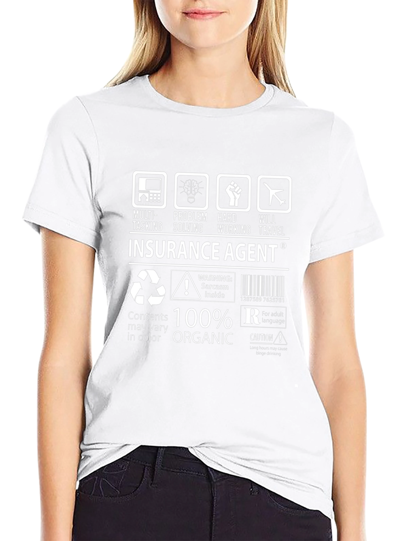Insurance Agent 100% Organic Funny T-Shirt