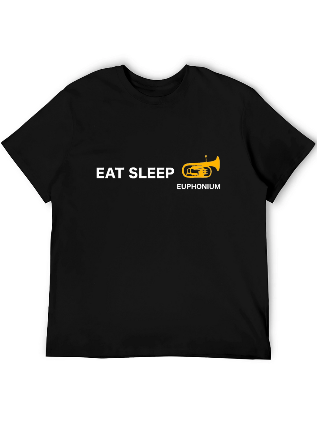 Eat Sleep Euphonium Black T-Shirt - Musician Tee