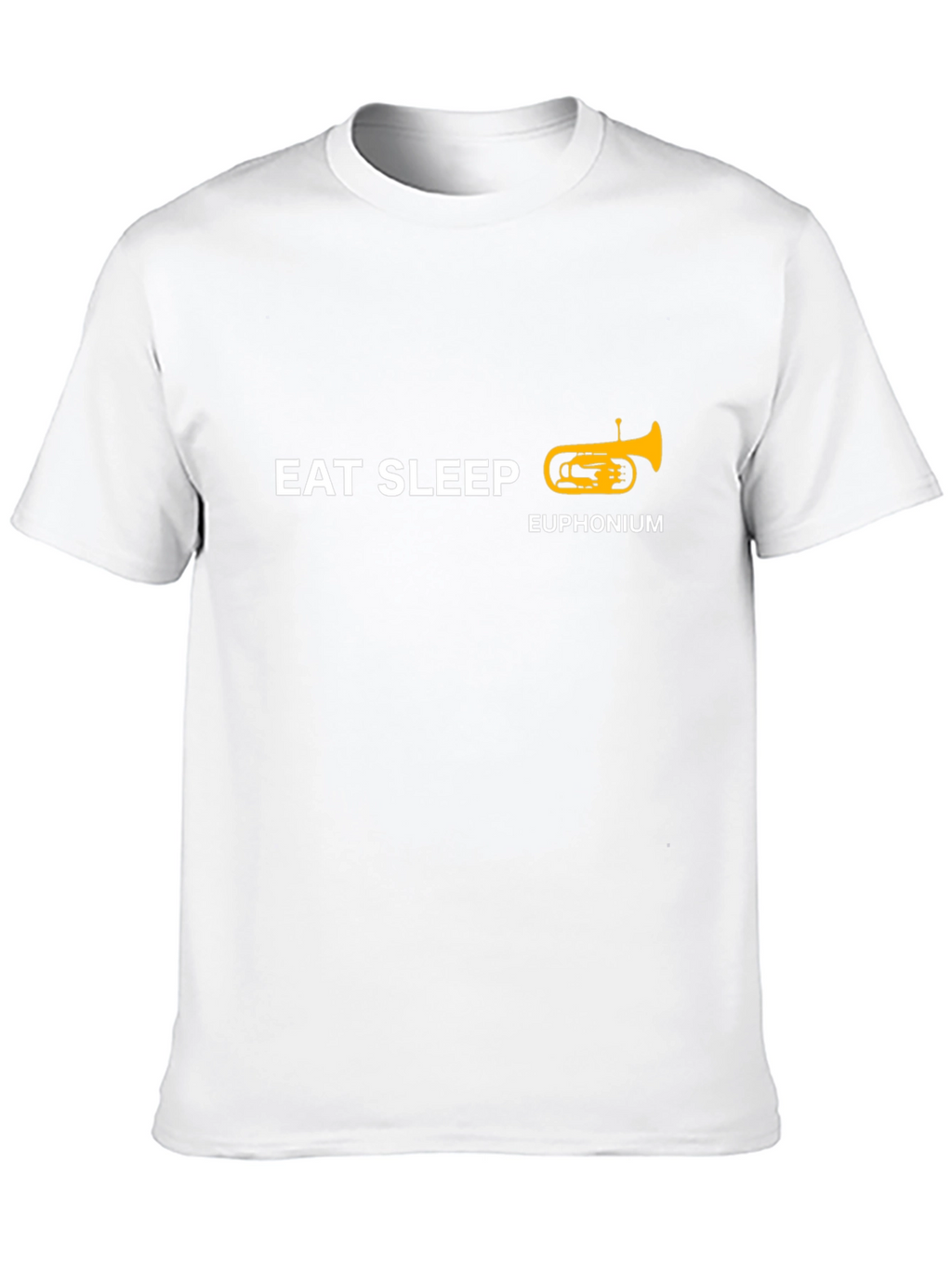 Eat Sleep Euphonium Black T-Shirt - Musician Tee