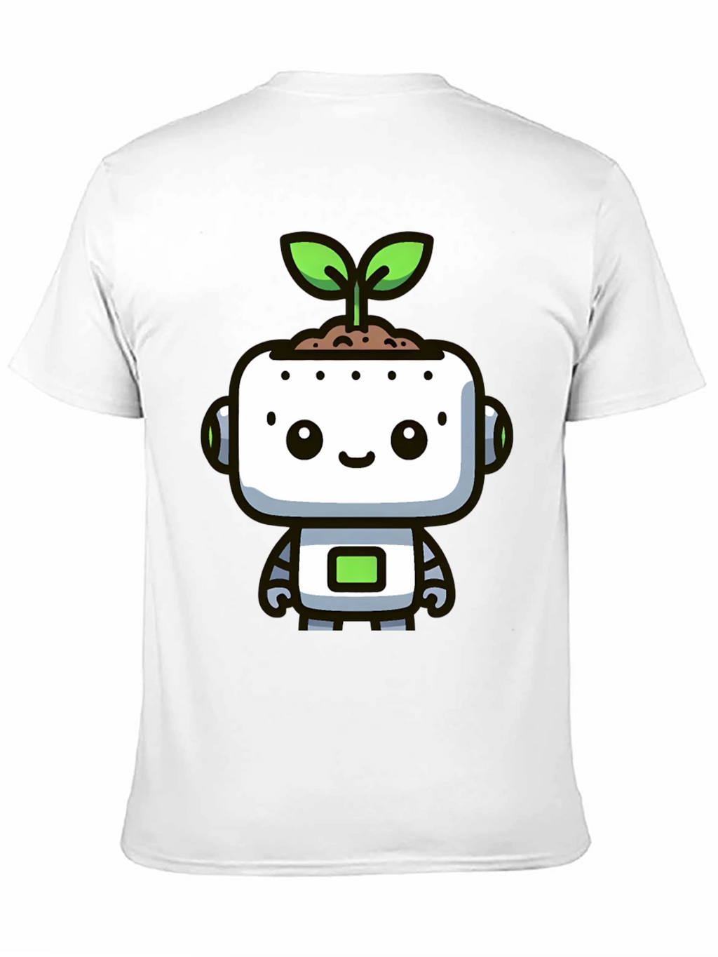 Cute Robot Sprout Graphic Tee
