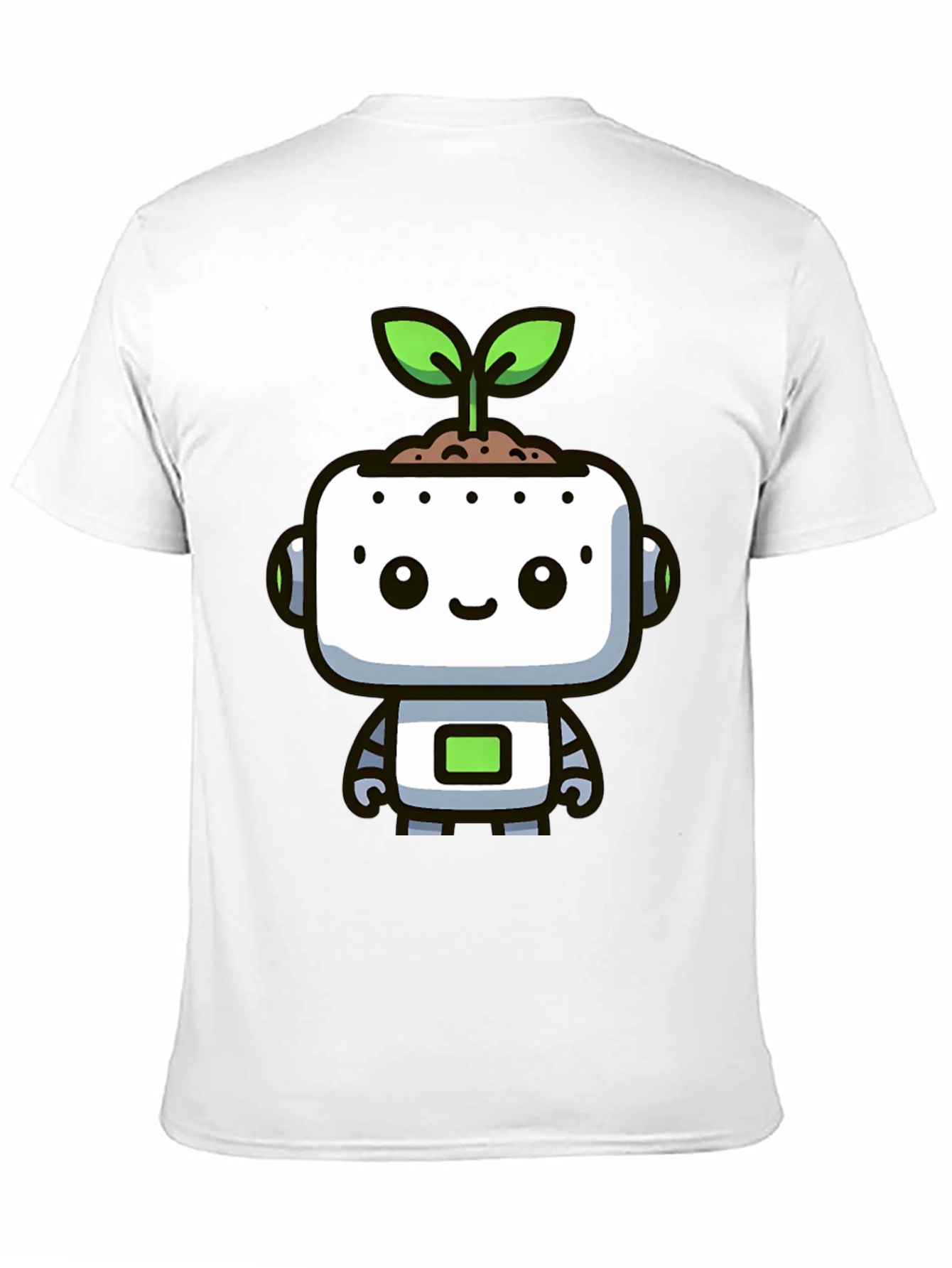 Cute Robot Sprout Graphic Tee