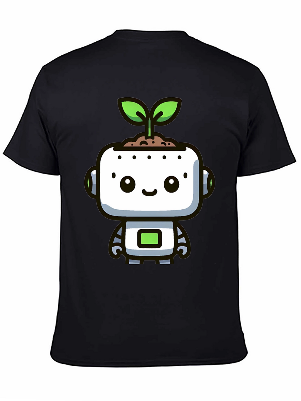Cute Robot Sprout Graphic Tee