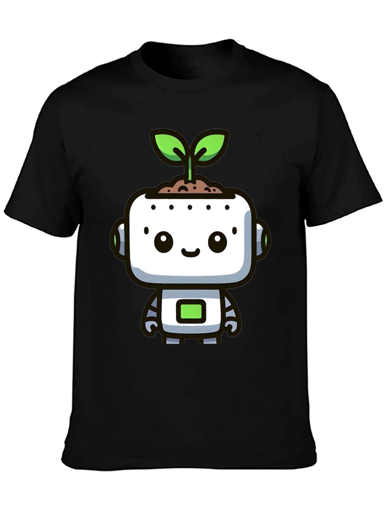 Cute Robot Sprout Graphic Tee