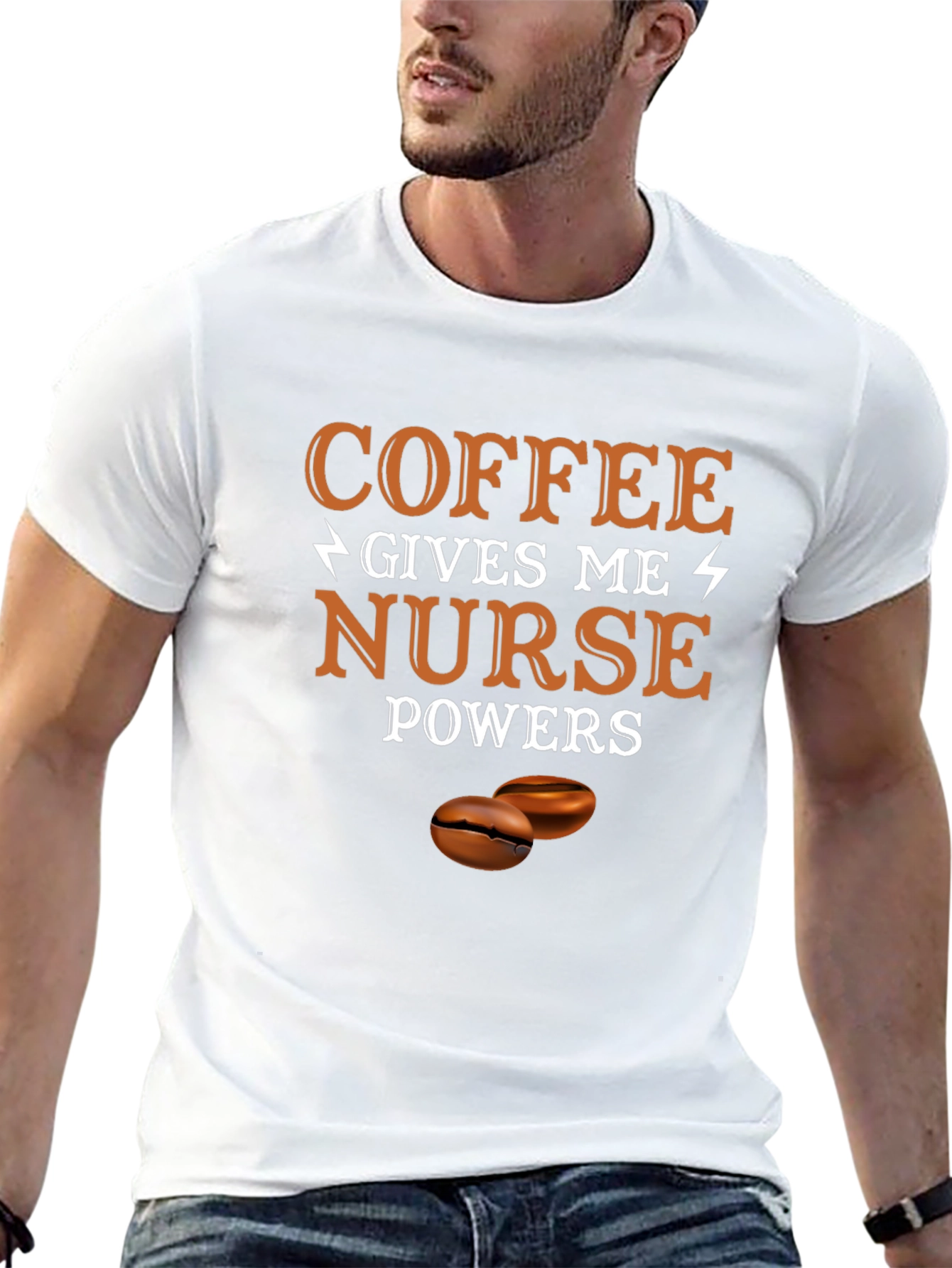 Coffee Gives Me Nurse Powers Graphic Tee