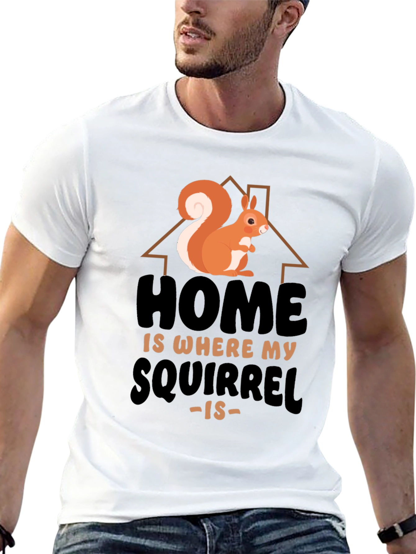 Home Is Where My Squirrel Is Graphic Tee