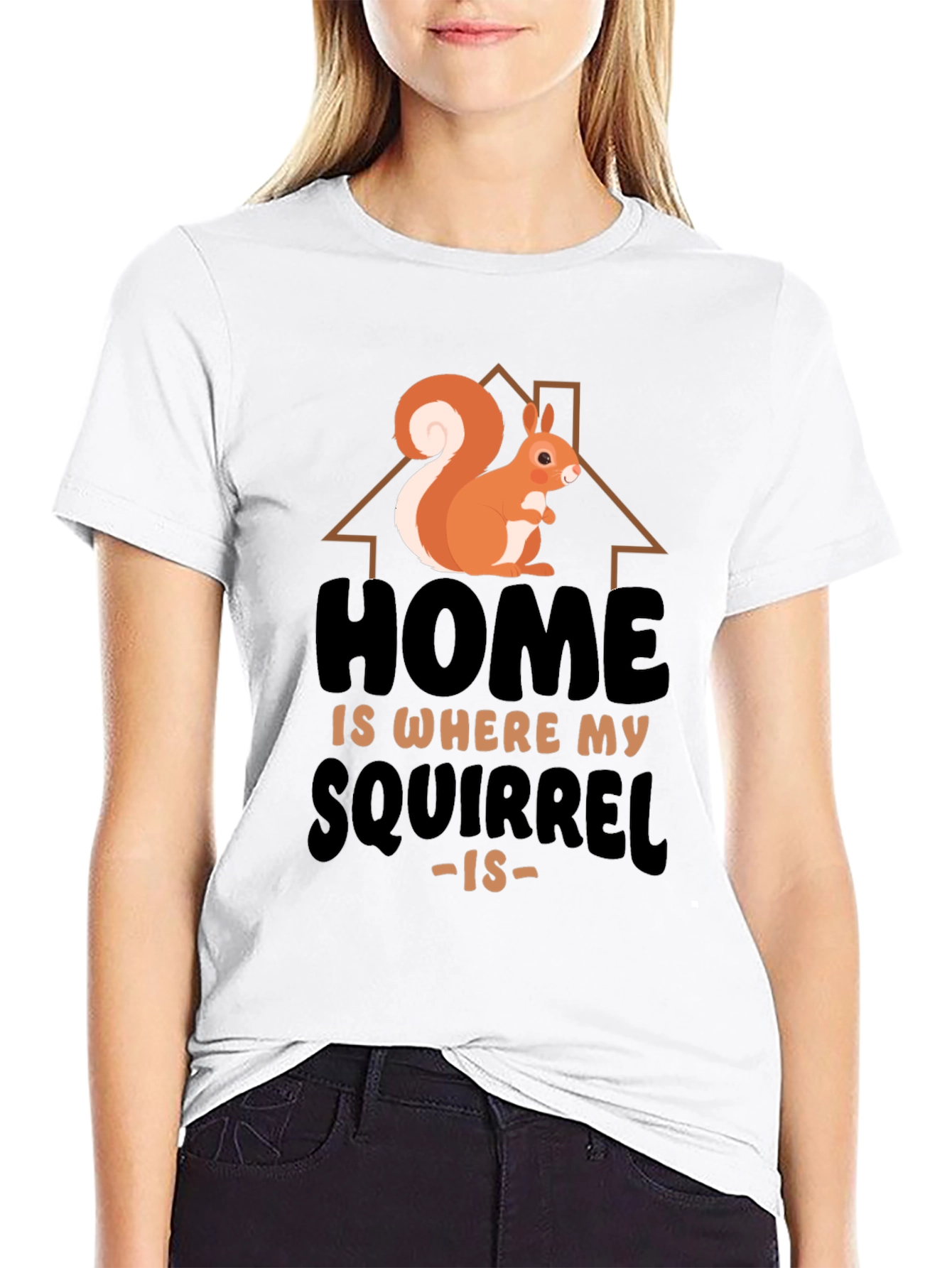 Home Is Where My Squirrel Is Graphic Tee
