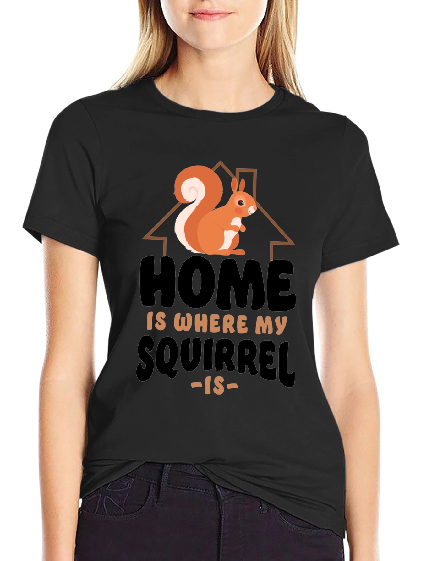 Home Is Where My Squirrel Is Graphic Tee