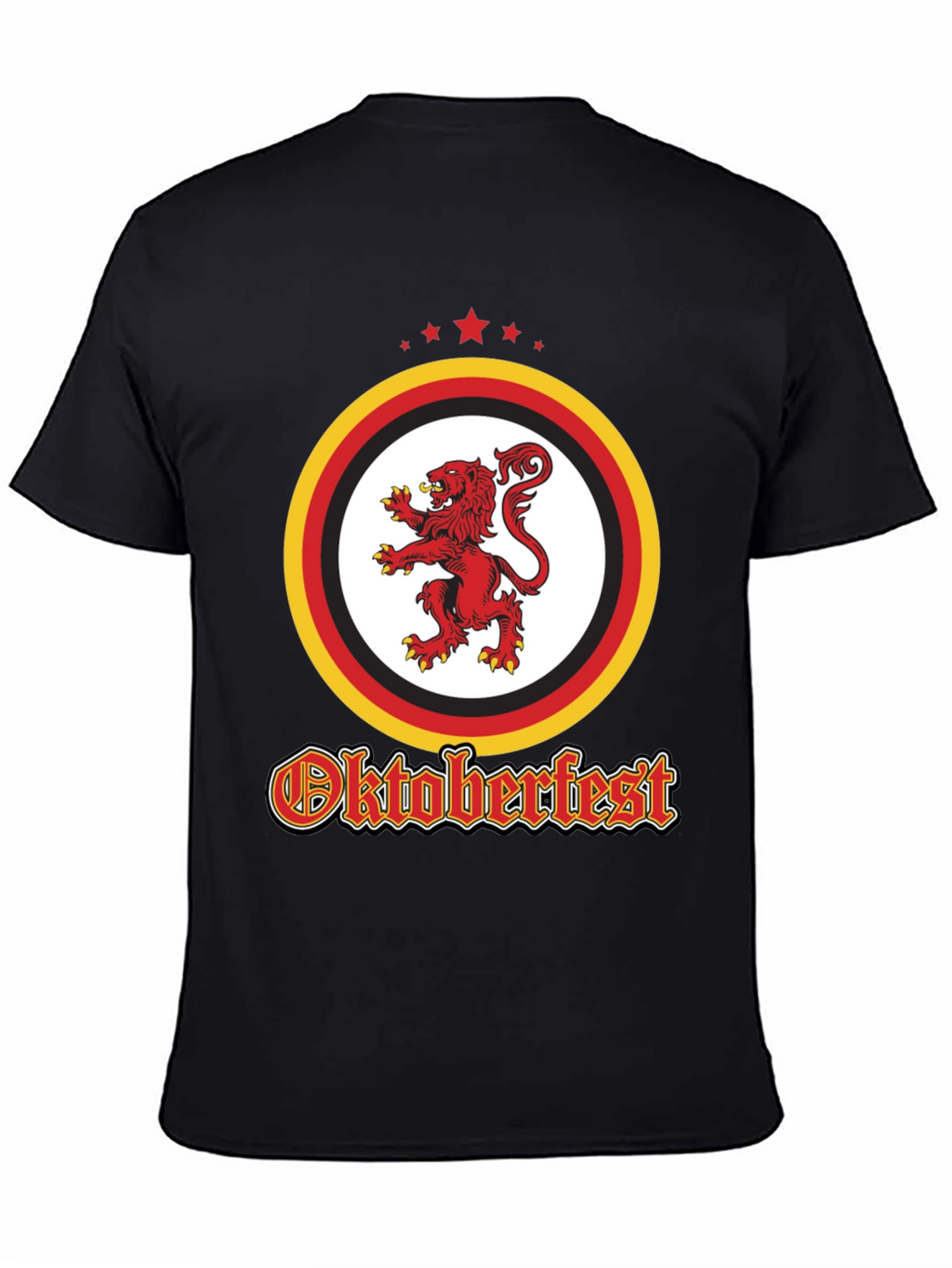 Oktoberfest Lion Crest Black T-Shirt