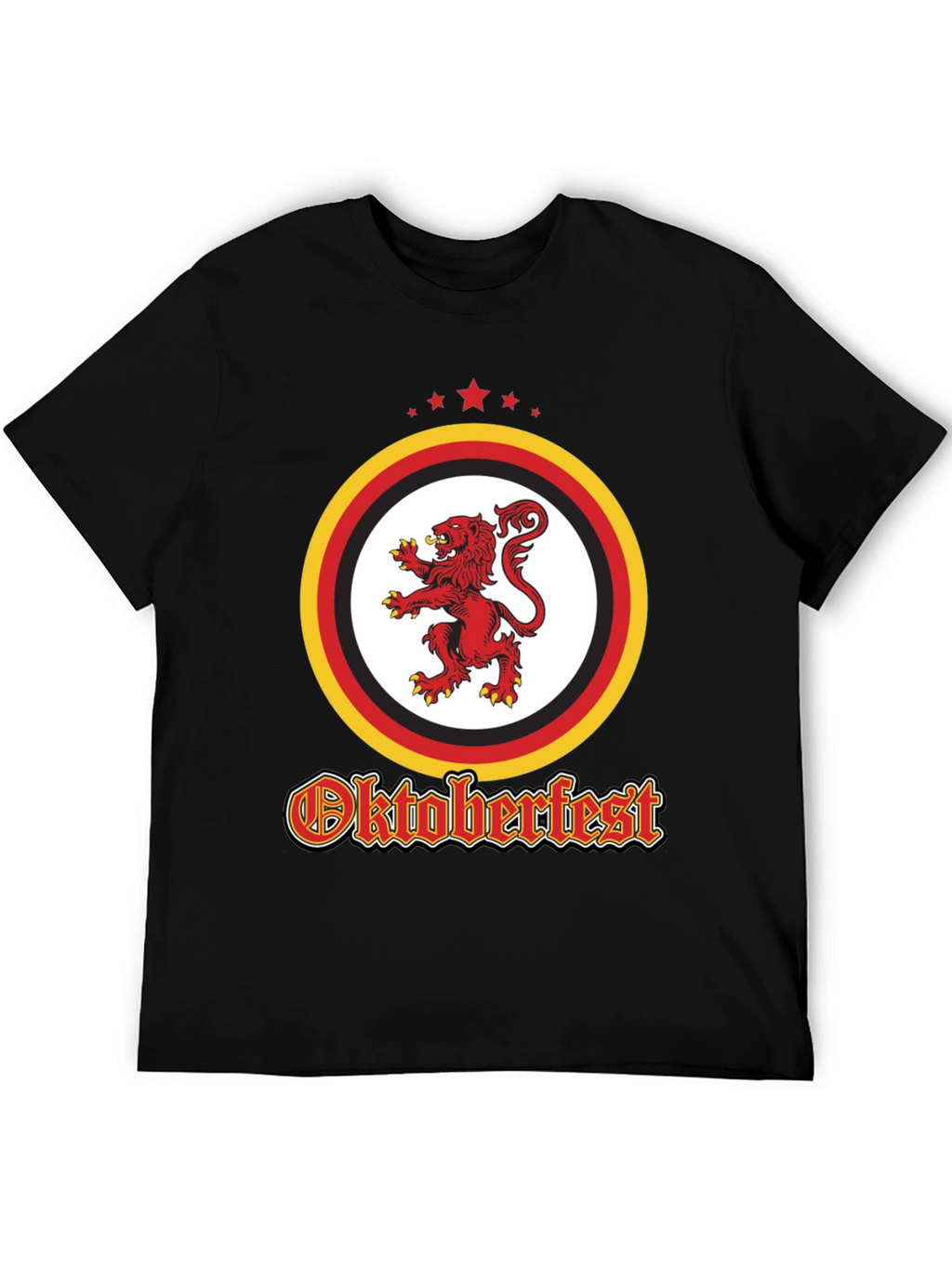 Oktoberfest Lion Crest Black T-Shirt