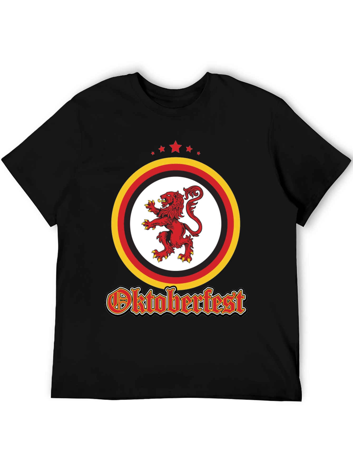 Oktoberfest Lion Crest Black T-Shirt