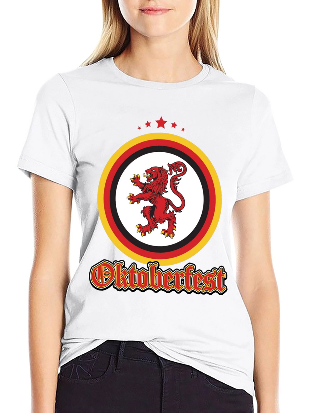 Oktoberfest Lion Crest Black T-Shirt
