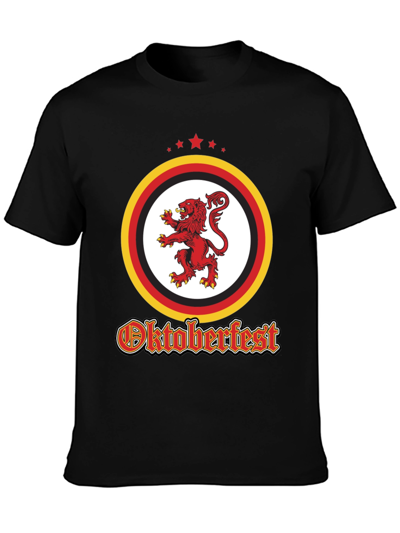Oktoberfest Lion Crest Black T-Shirt