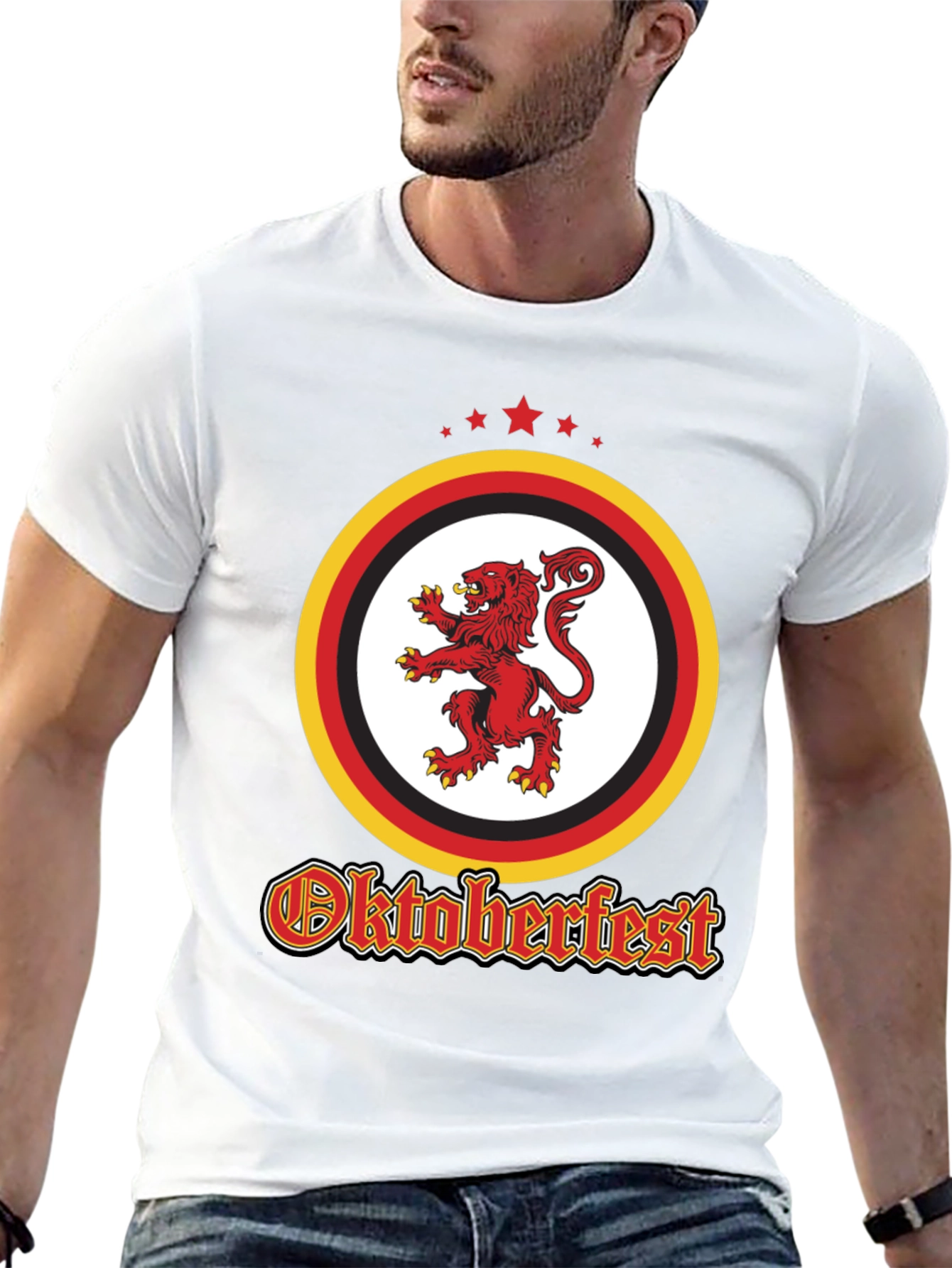 Oktoberfest Lion Crest Black T-Shirt