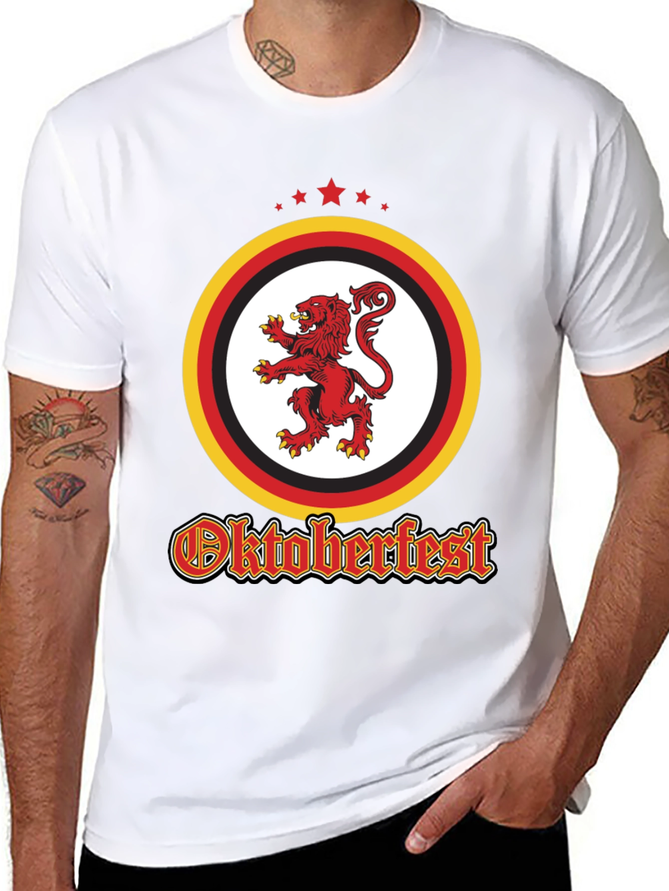 Oktoberfest Lion Crest Black T-Shirt