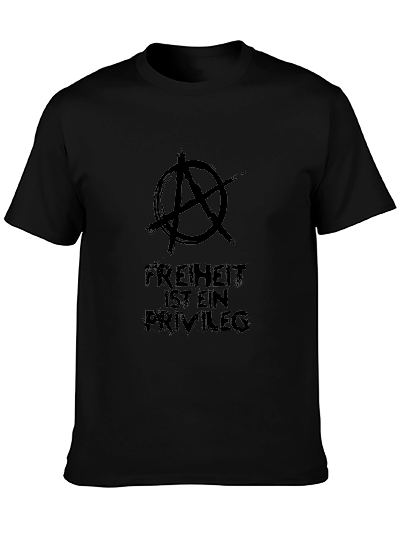 Freiheit Ist Ein Privileg Black Graphic Tee