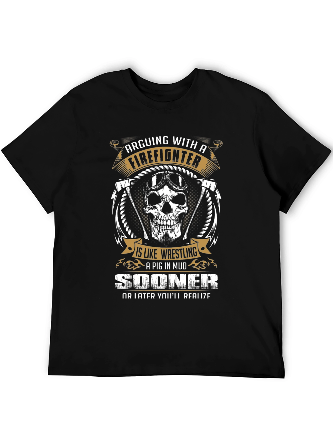 Firefighter Graphic Tee - Arguing With A Firefighter