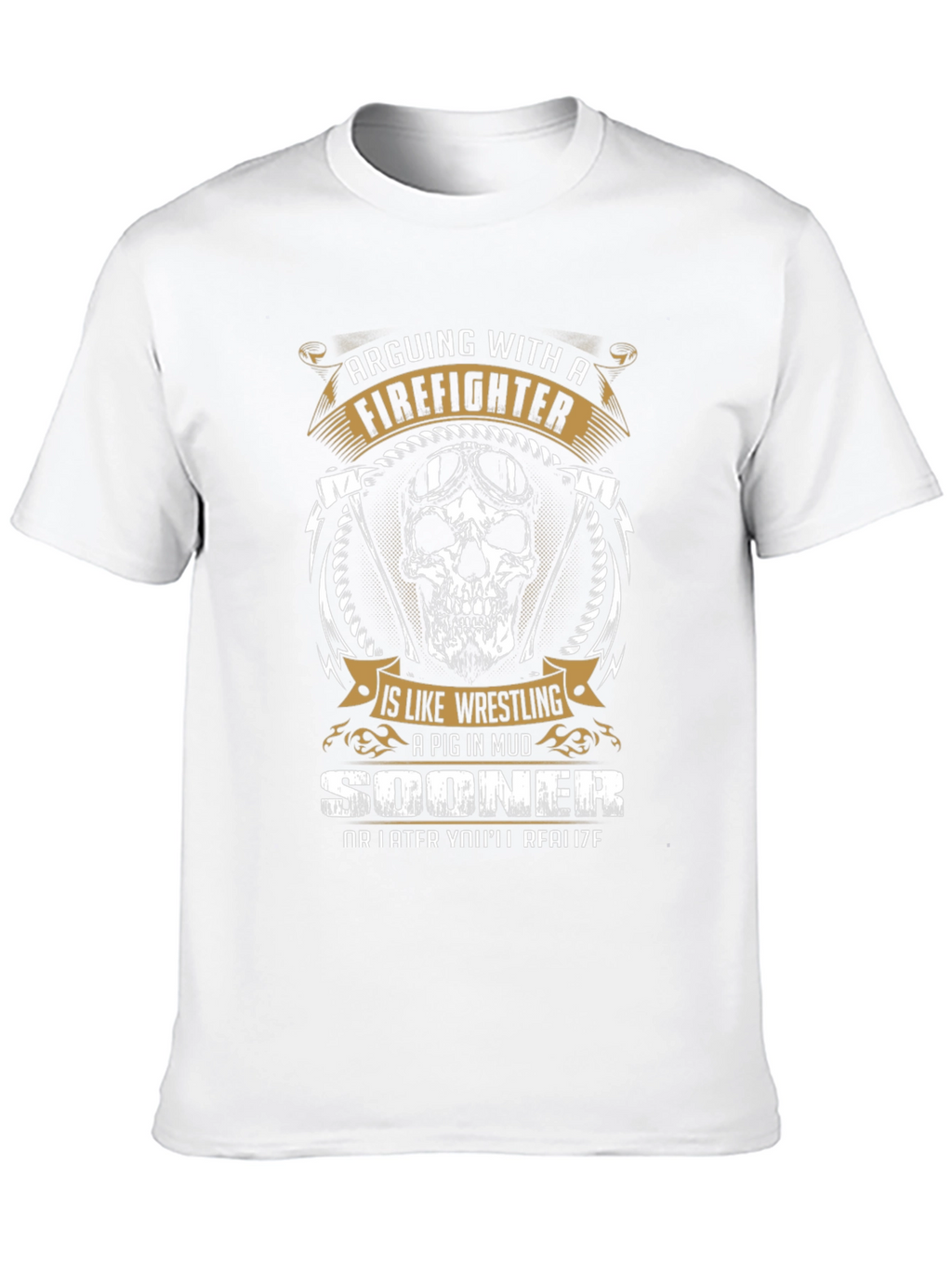 Firefighter Graphic Tee - Arguing With A Firefighter