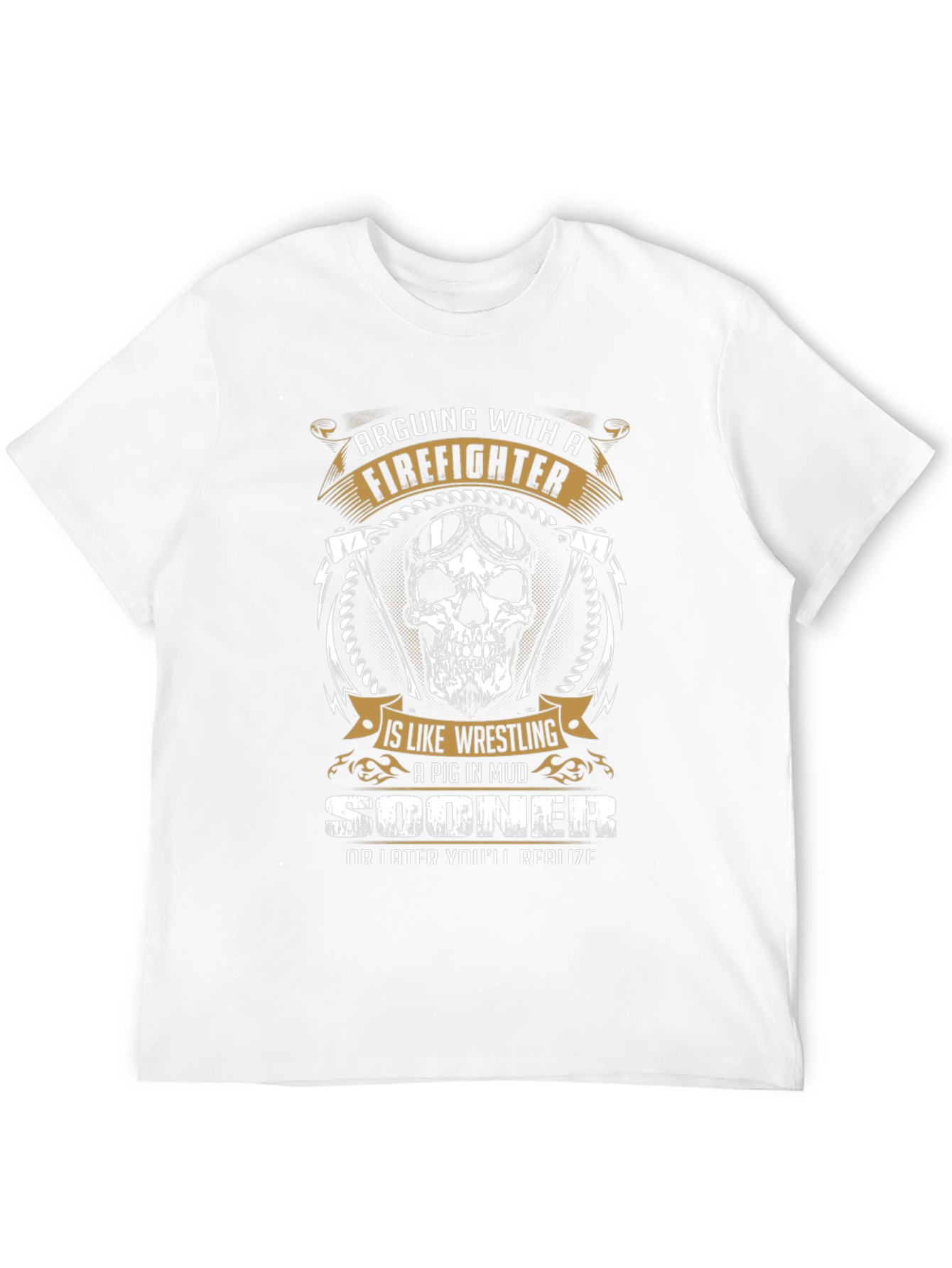 Firefighter Graphic Tee - Arguing With A Firefighter