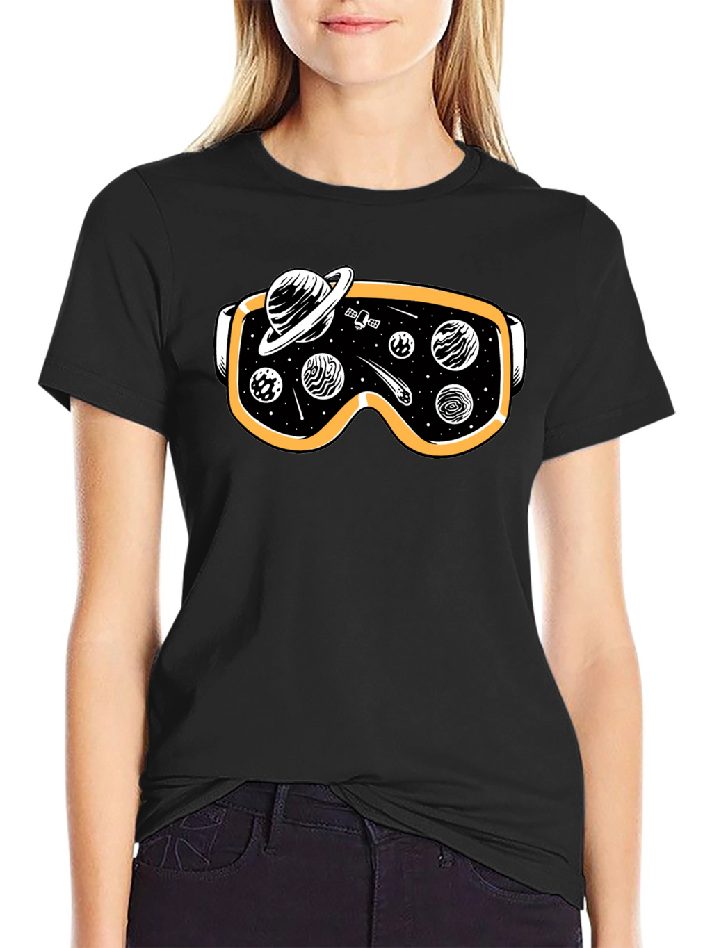 Space VR Goggles Graphic T-Shirt