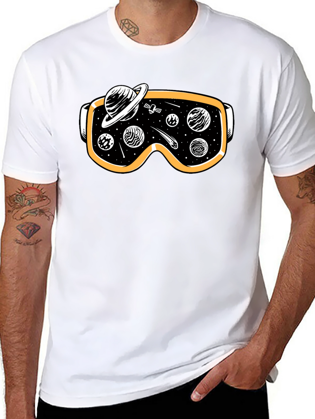 Space VR Goggles Graphic T-Shirt