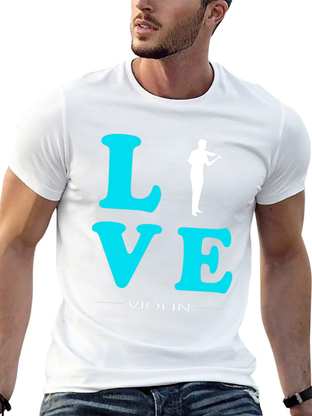Love Violin T-Shirt - Music Lover Tee