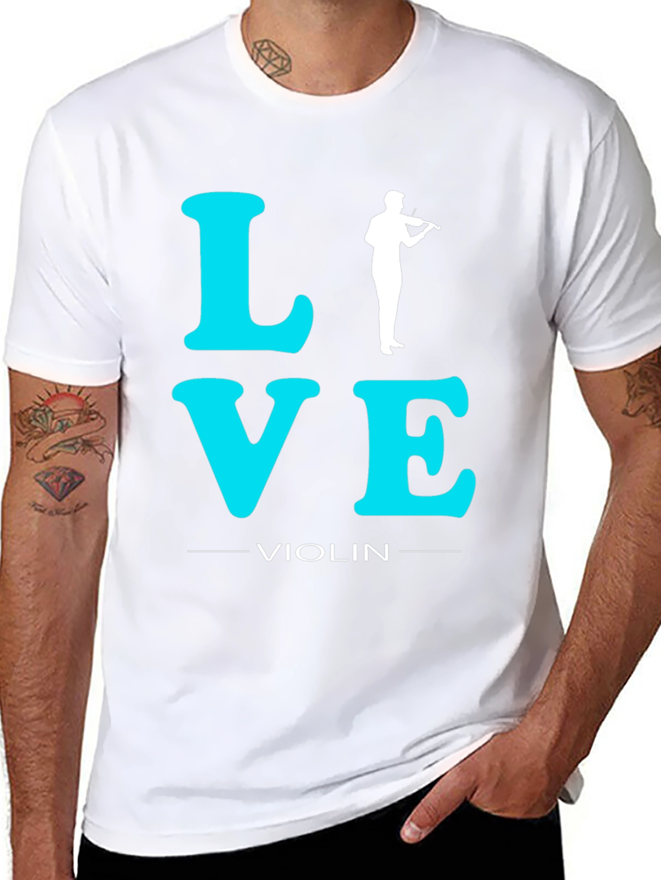 Love Violin T-Shirt - Music Lover Tee