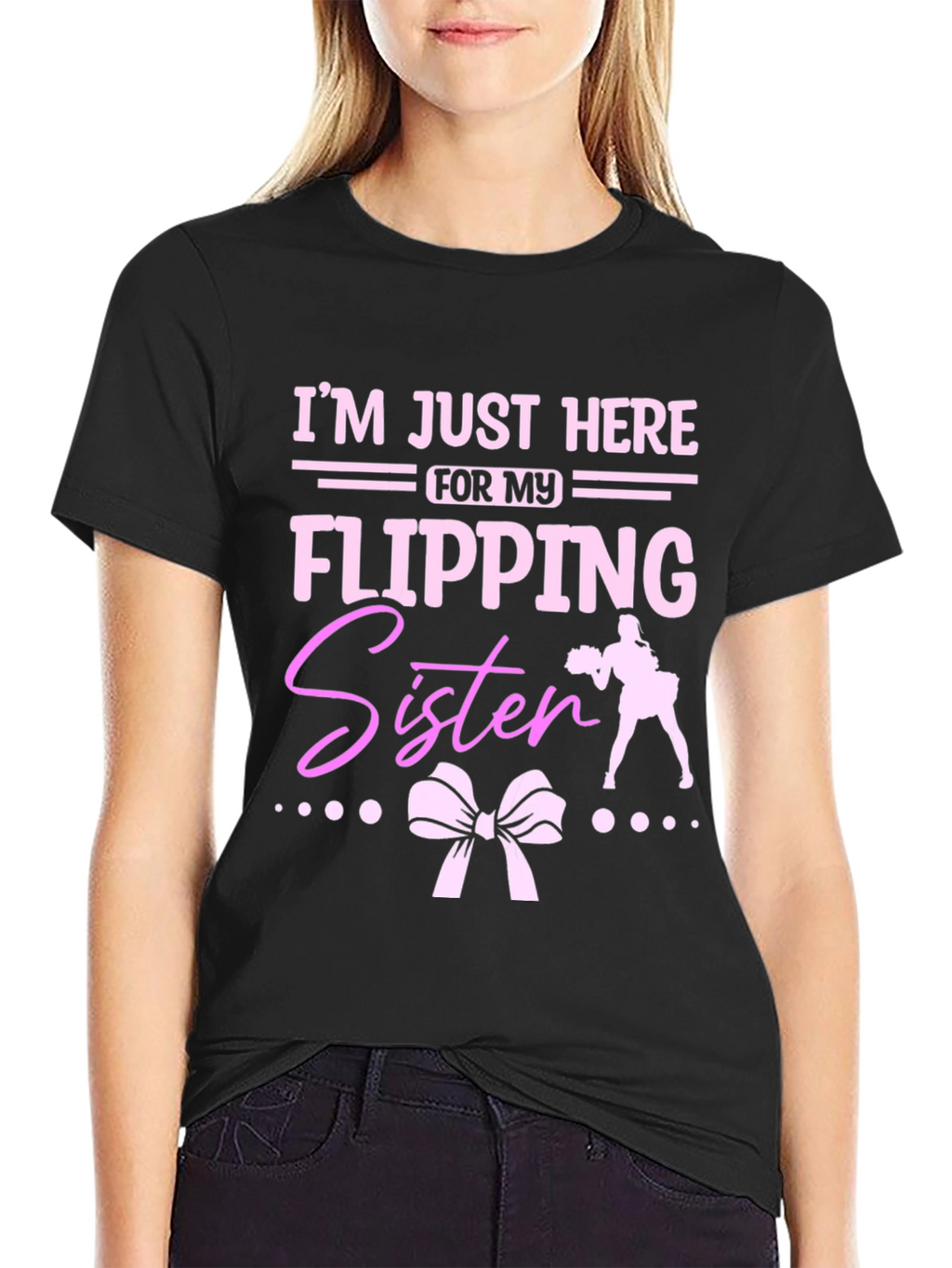 Flipping Sister Cheerleading T-Shirt