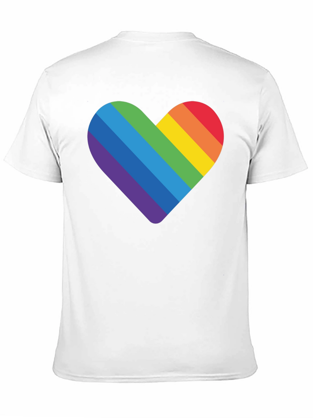 Rainbow Heart Graphic T-Shirt - Pride