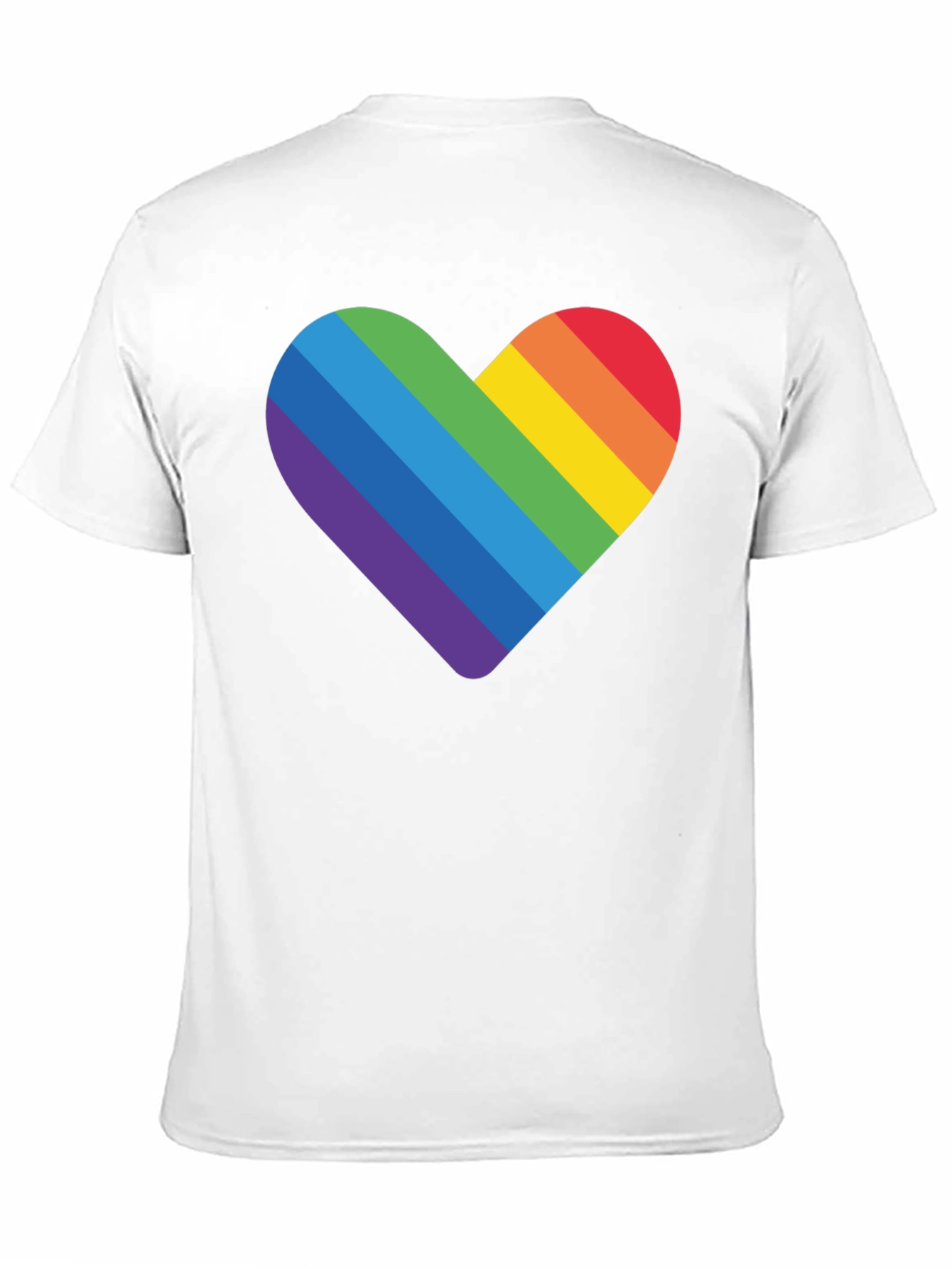 Rainbow Heart Graphic T-Shirt - Pride