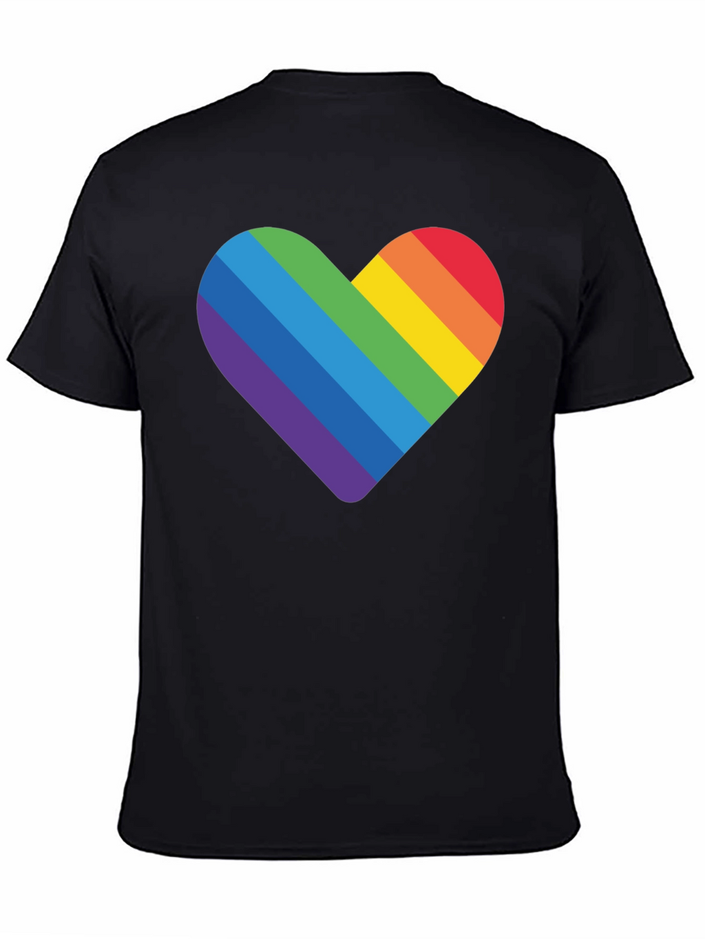 Rainbow Heart Graphic T-Shirt - Pride