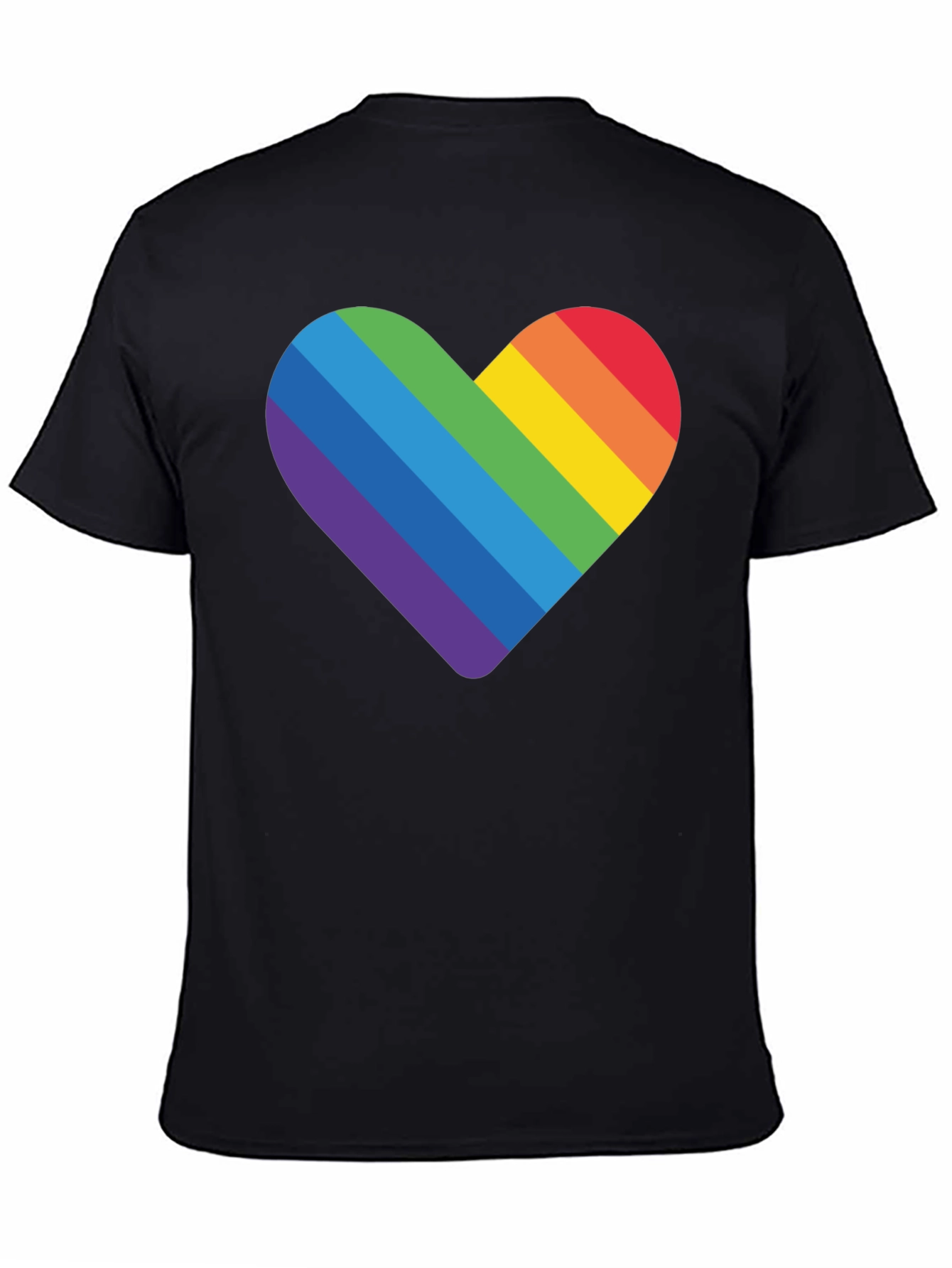 Rainbow Heart Graphic T-Shirt - Pride