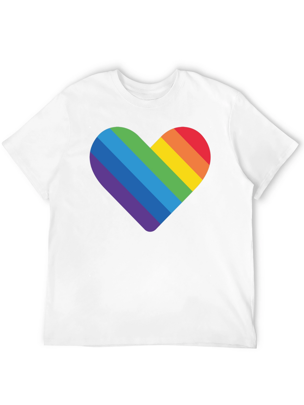 Rainbow Heart Graphic T-Shirt - Pride