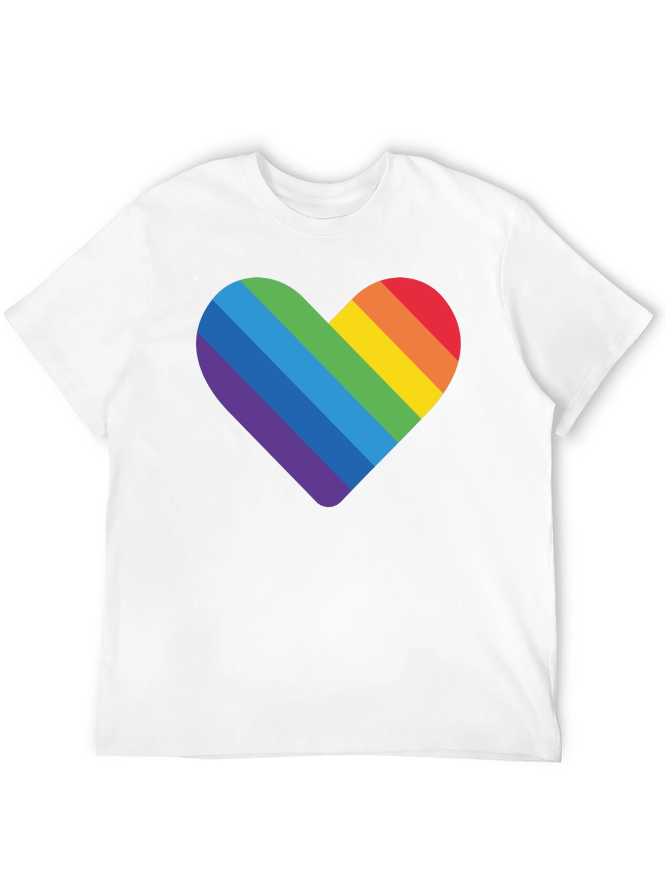 Rainbow Heart Graphic T-Shirt - Pride